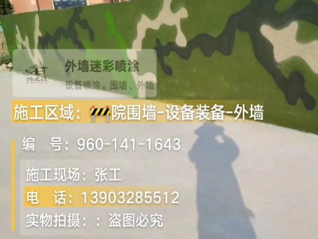 兴安 迷彩漆喷涂价格（按平方米计费）